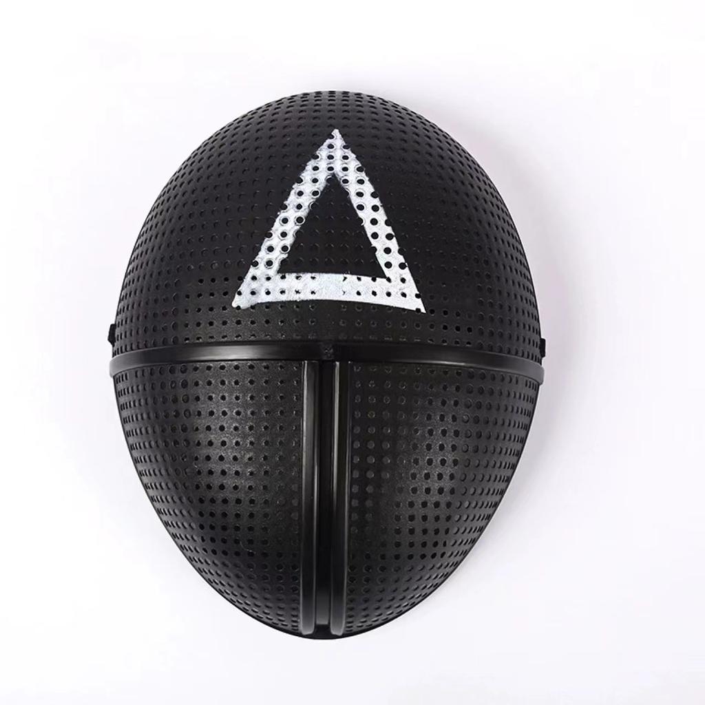 Костюм кальмара для косплея, маска, квадратный круг, треугольная одежда, маски на Хэллоуин, анфас, унисекс, костюм для вечеринки для взрослых, реквизит