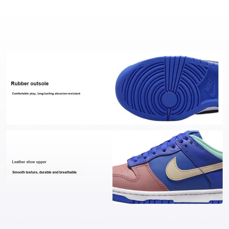 Nike Детские кроссовки Dunk Low SE GS Salmon Toe синие Game-Royal Sail DZ2873-400