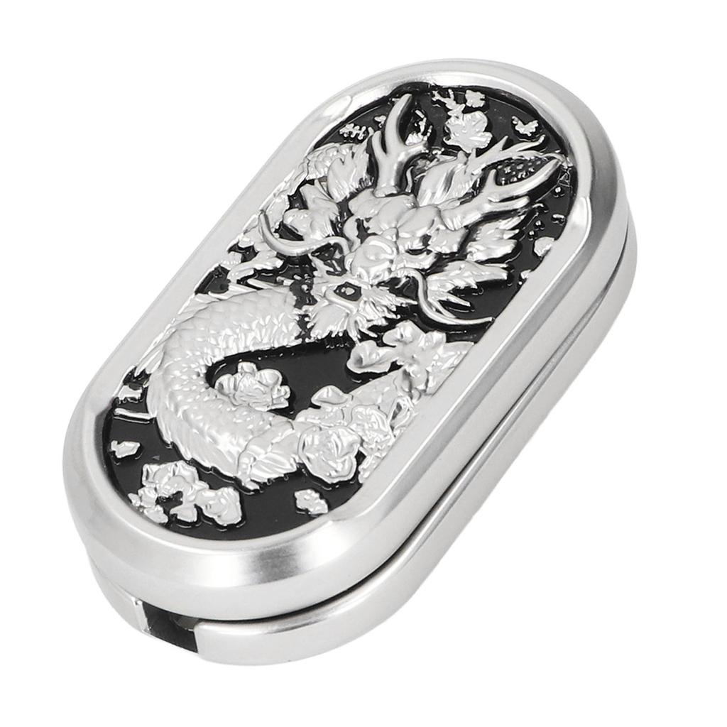 Carved Dragon Pattern Push Card Slider Magnetic Anxiety Stress Relief Push Card for Adult