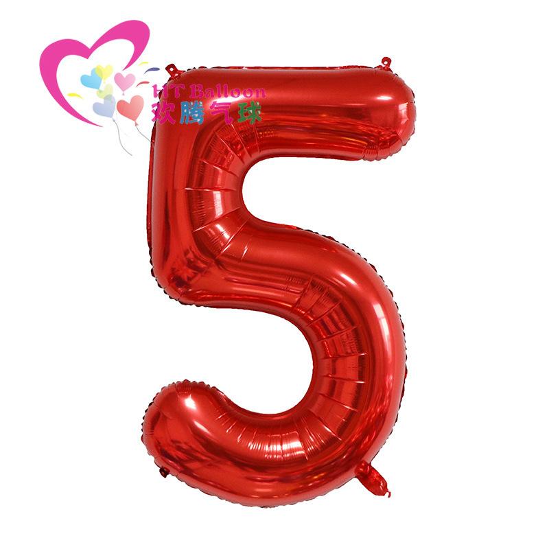 40 Inch Red Large Numbers Balloon 0-9 Birthday Party Decorations Helium Foil Mylar Big Number