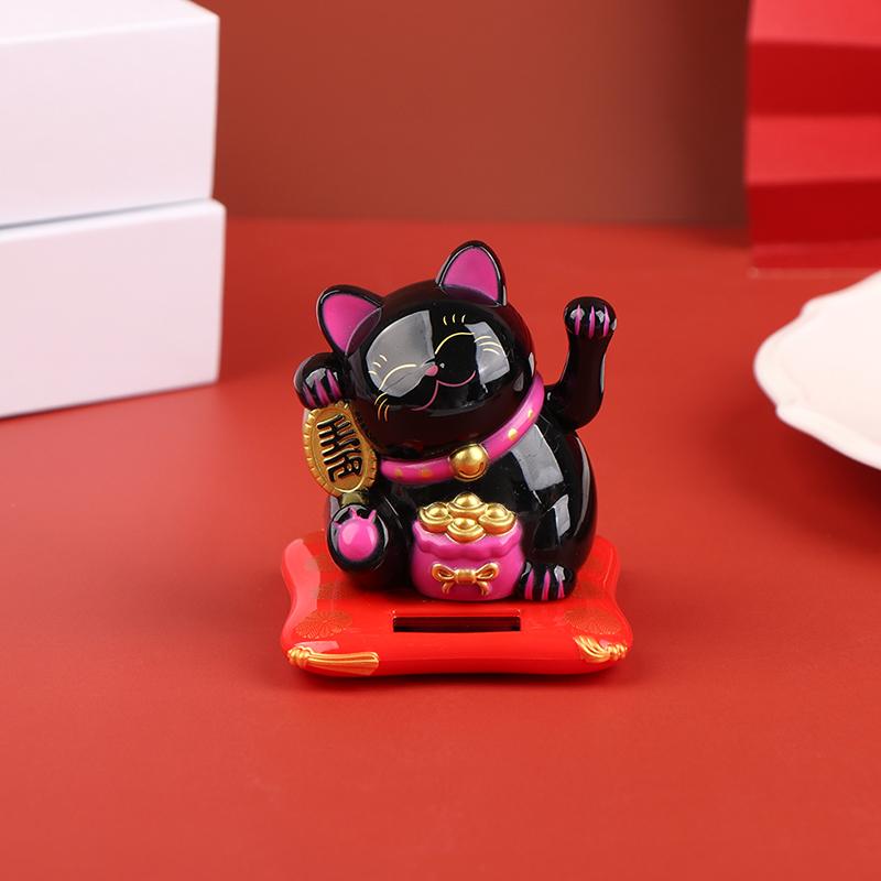На солнечных батареях Maneki Neko машет рукой манит удача кошка Lucky Cat для домашнего офиса и автомобильного декора