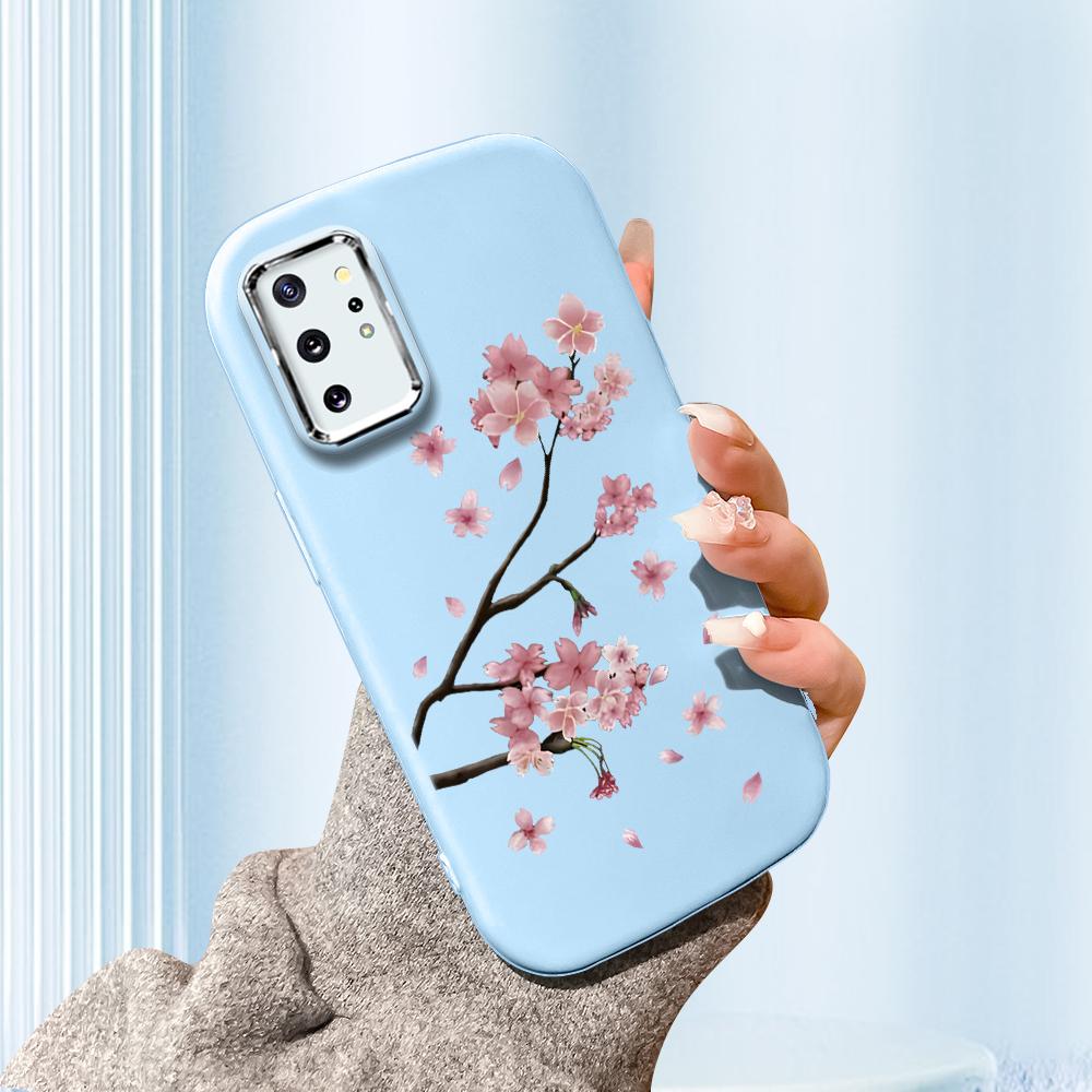 Сплошной цвет с серебряным краем линзы, жирный корпус, Мягкий ТПУ, жидкий силиконовый чехол, противоударный чехол для телефона для Xiaomi Redmi Samsung