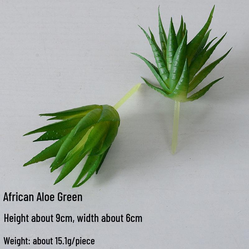 Mini Flocking Artificial Succulent Bonsai for DIY Wall Decor