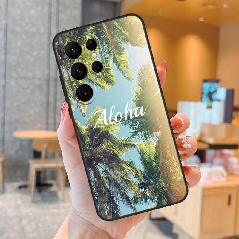 Привет Гавайи Алоха Пляжи Чехол для Телефона Для Samsung Galaxy S25 S23 S22 S21 S20 S24 Ultra S9 S10 Plus S25 FE Задняя Крышка
