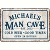 It's an Aluminum Brand Wall Ornament, Michael's Manhole. Cold Beer 2012. Good Times, Open 24 Hours, Art Deco Living Room Decor