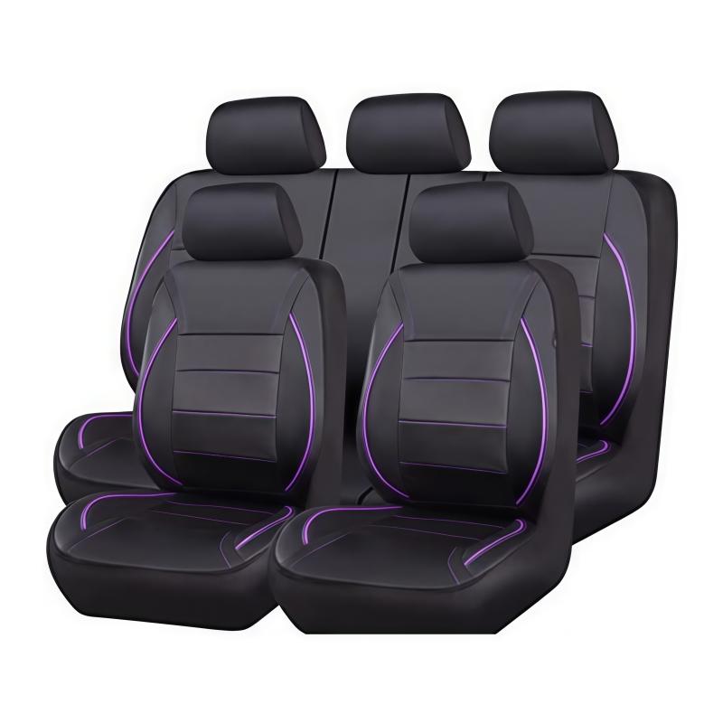 Универсальный 5-местный чехол на сиденье автомобиля из искусственной кожи с полной защитой для внедорожника, сиденье дальнобойщика, мягкая легкая защитная накладка на сиденье автомобиля