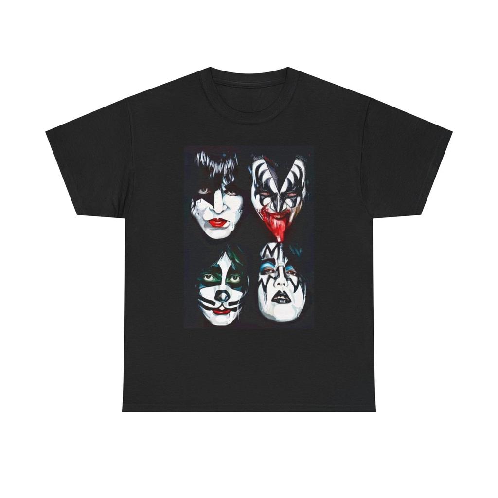 Kiss Graphic T Shirt Vintage Rock Band Merch Unisex Heavy Cotton Tee