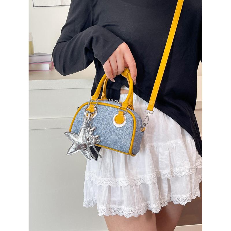 New retro denim bag women's niche design fashion versatile shoulder messenger bag handbag