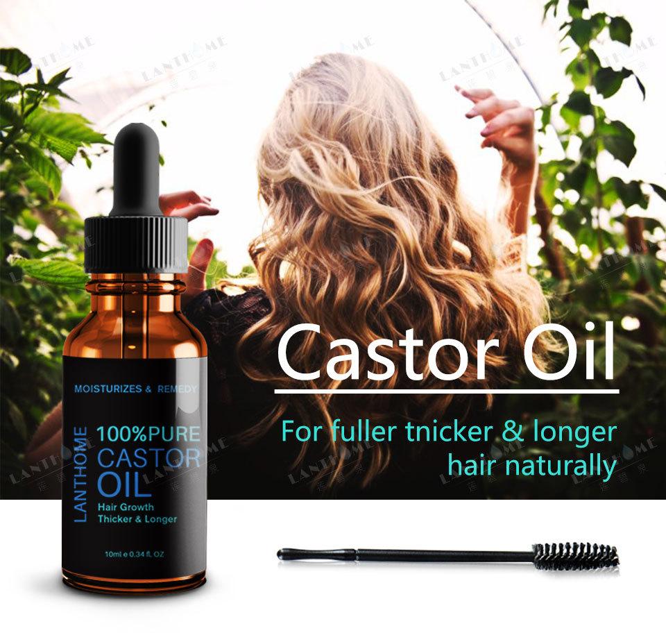 Castor Oil Hair Growth Treatment for Thick Curly Lashes Natural Essential Oil Smoothing Mascara