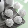4/6pcs TPR Anti Winding Laundry Ball Circular Pure White Magic Cleaning Drum Washing Machine For Dirt Removal And Knotting