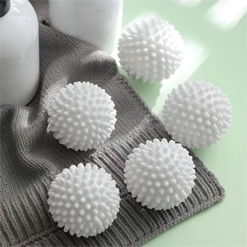 4/6pcs TPR Anti Winding Laundry Ball Circular Pure White Magic Cleaning Drum Washing Machine For Dirt Removal And Knotting