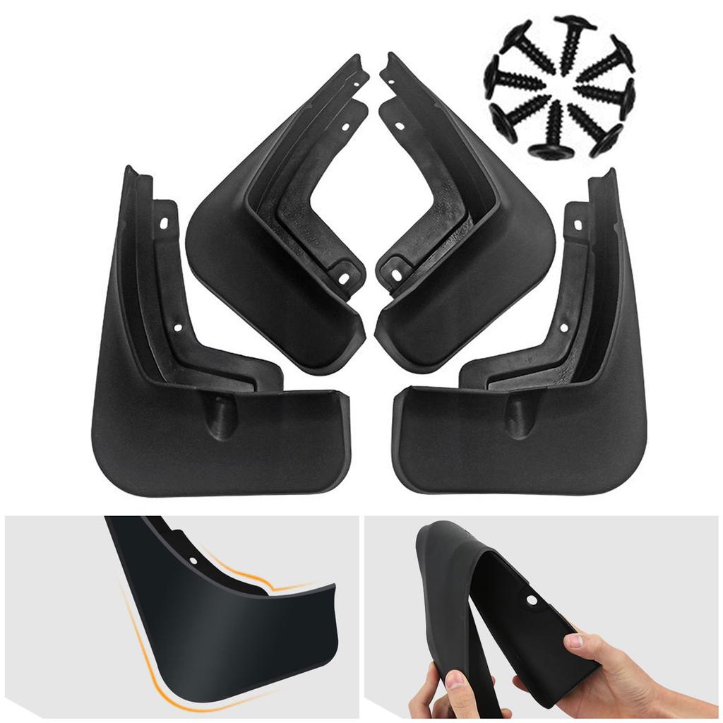 Комплект из 4 брызговиков, грязезащитных щитков, грязеотражателей, подкрылков, накладок на крылья. Простая установка. Совместимость - для 8 плюс 2020-2021 Черный