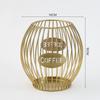 Скандинавский стиль Coffee Mate Iron Coffee Shop Counter Open Display Rack Организатор для кофейных капсул