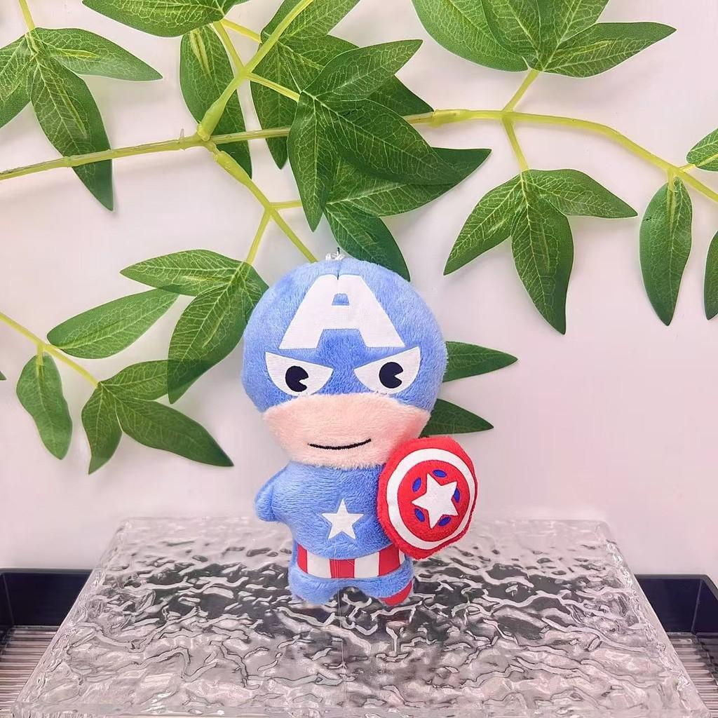 Плюшевая игрушка Marvel Avengers Человек-паук Мягкий брелок с дизайном Железного человека и Халка для детей