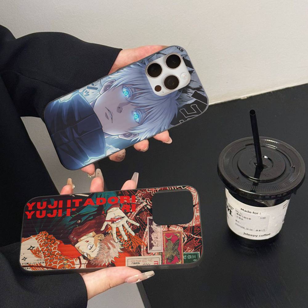 Сверхъестественное Аниме Jujutsu Kaisen Для Телефона 17 16 15 14 13 12 11 Pro Max Plus Pro Air Чехол для Телефона Гофрированная Полоска Задняя Крышка