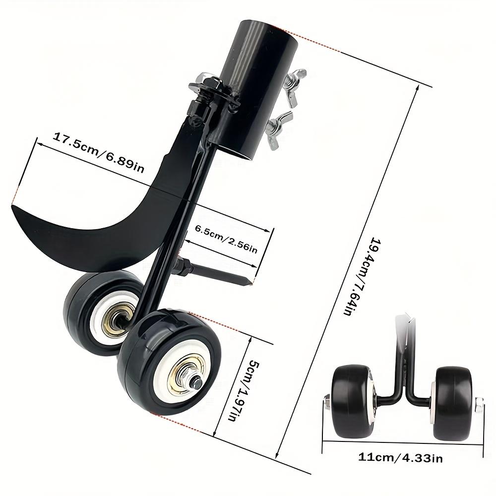 Мощный металлический культиватор с 2 колесами и эргономичной ручкой — эффективный садовый инструмент для проходов, трещин, клумб и узких мест