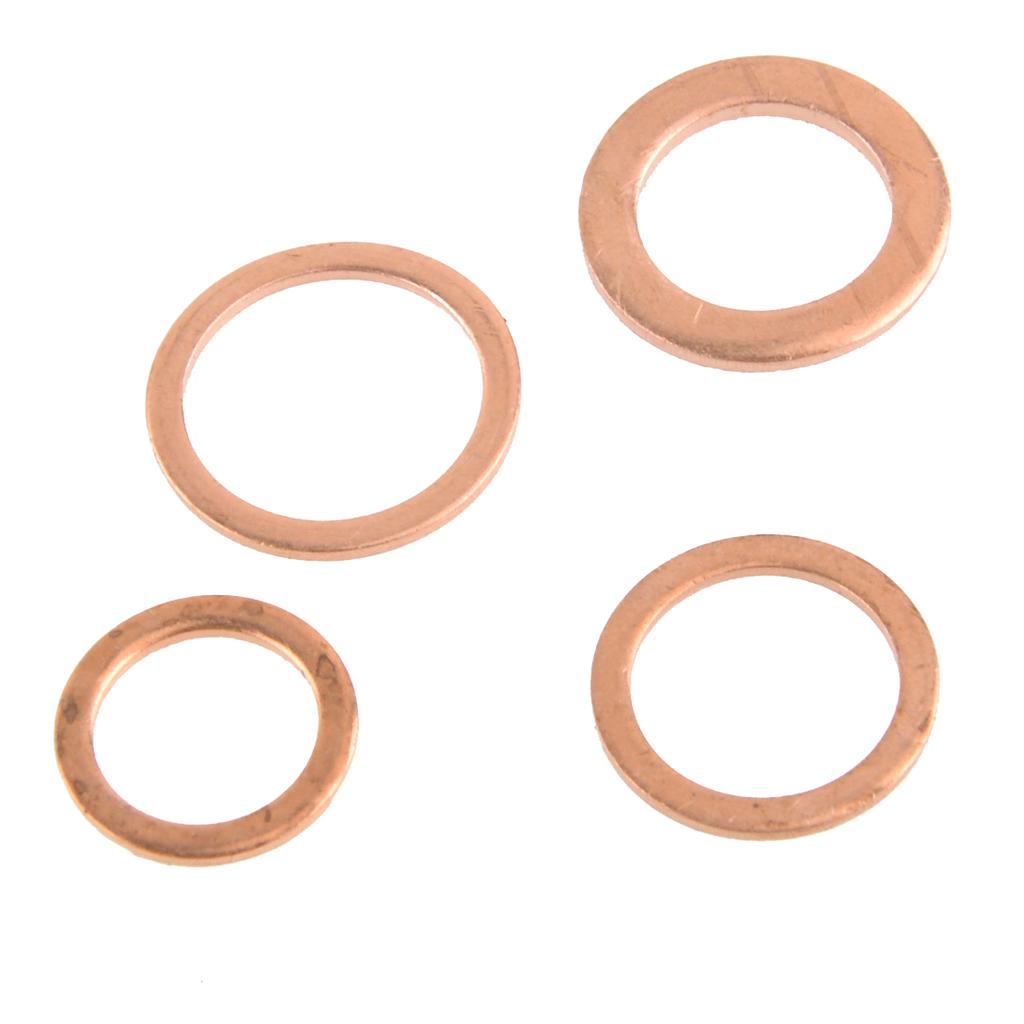 Car M5-M14 Diesel Injector Flat O-Ring Washer Sealing Gasket Assortment Installation Kit