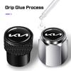 BTNPY1 4Pcs Car Wheel Tire Valve Cap Alloy Cover Accessories For KIA GT line Rio5 K5 K2 K3 k4 K8 Sportage Ceed Sorento Picanto Stinger