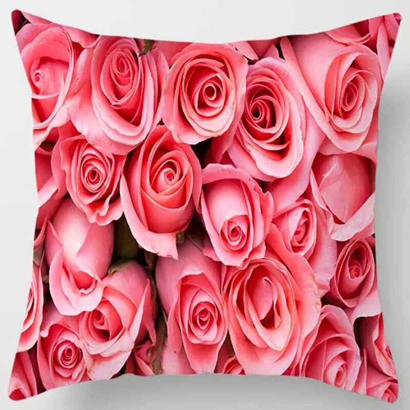Чехол для подушки с принтом желтой розы для дома, гостиной, дивана, спальни, украшения автомобиля, наволочка