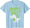 Happy Pat Trex Day Dino Saint Patricks Present Cool Unisex T-Shirt