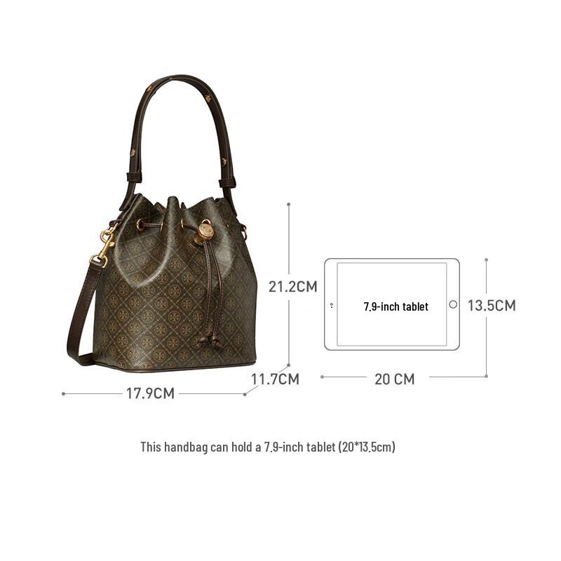 Tory Burch Кожаная кросс-боди сумка-ведро