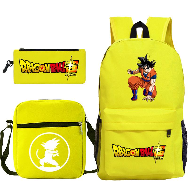 Драгонболл драгонболл набор из трех предметов анимационная периферия новый набор пеналов досуг студенческий рюкзак