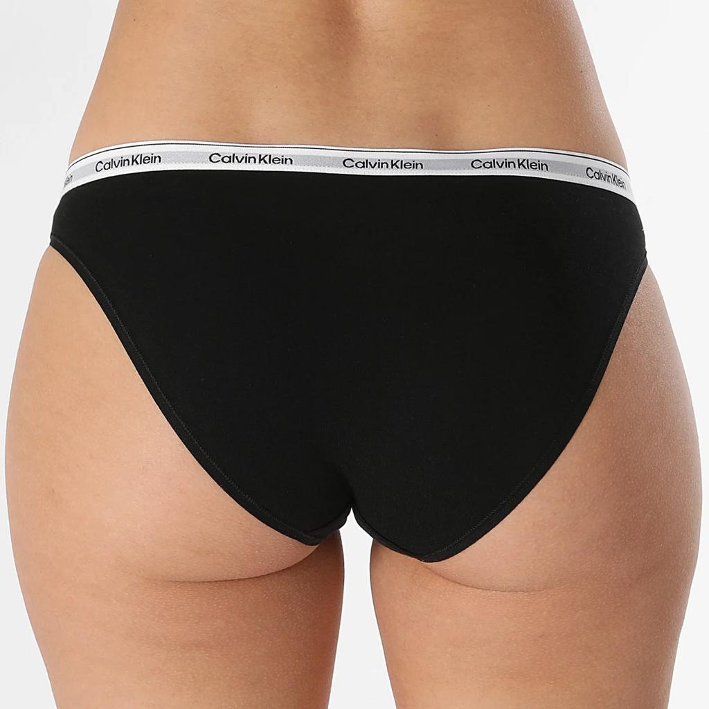 Calvin Klein Удобное нижнее белье с цветными буквами и треугольниками, комплект из 3 пар женского нижнего белья, черное QD5207-001