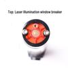 Anxiang 30CM Multifunctional Emergency Baton: Laser, Whistle, Buzzer, Window Breaker, Magnetic Light