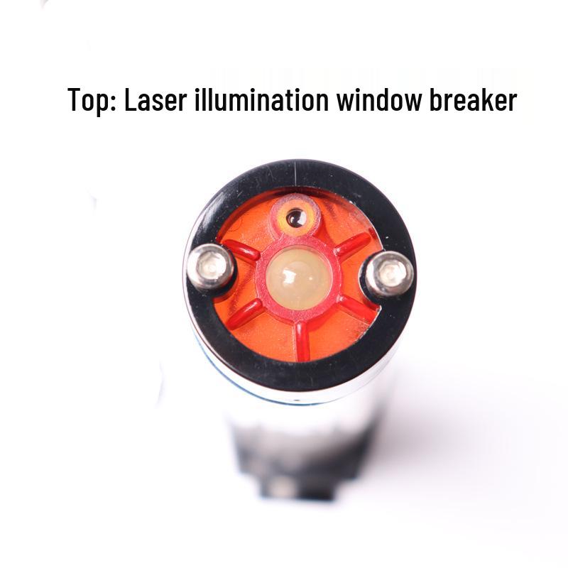 Anxiang 30CM Multifunctional Emergency Baton: Laser, Whistle, Buzzer, Window Breaker, Magnetic Light