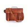 Handmade Leather Messenger Bag for Men & Women | Goat Leather Laptop Satchel | Vintage Office Briefcase for Work or Travel