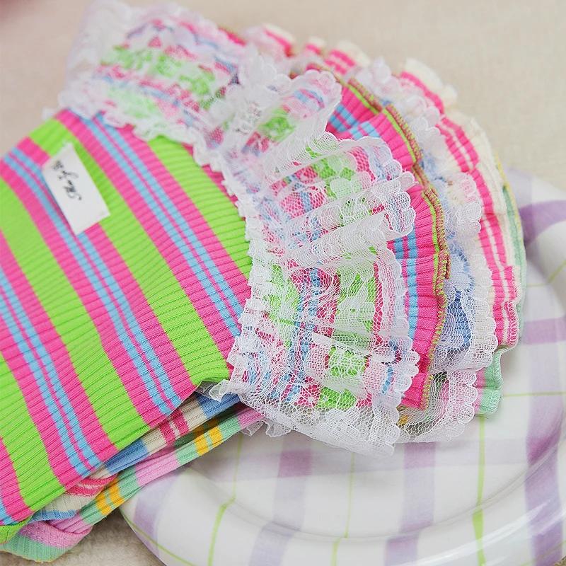 Платье для собак в полоску, летняя кружевная одежда на слинге для домашних животных, кошек, красочная юбка на подтяжках для щенков, летняя одежда для девочек, платья для собак