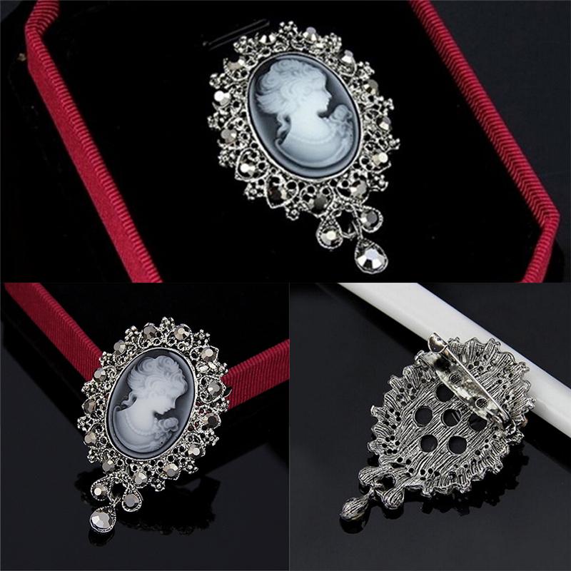 Винтажная камея в викторианском стиле свадебная вечеринка женская подвеска брошь булавка