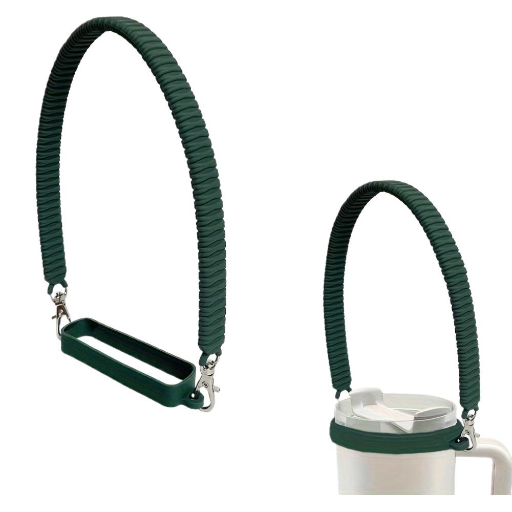 Universal Silicone Water Bottle Handle Strap for Stanley 40oz 30oz Portable Bottle Sling Carrier Holder Durable Cup Accessories