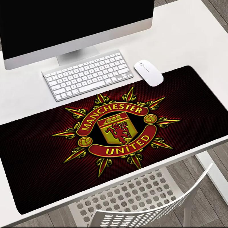Flaming Manchester Crest   Mouse pad Office Desk Mat, Gaming Mouse Pad Mousepad, keyboard pad,Heavy-Duty Non-Slip Rubber Backing, Gift