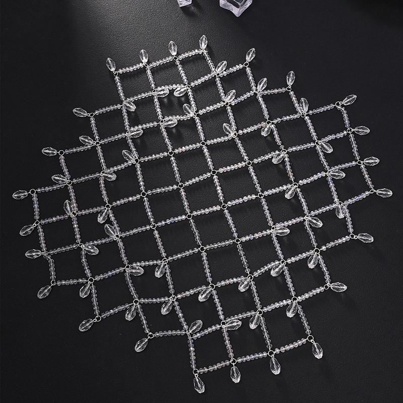 Кисточка Головной убор Ювелирные изделия Мода Блестящая шляпа Повязки на голову Сетка Цепочка для волос Свадебный аксессуар для волос
