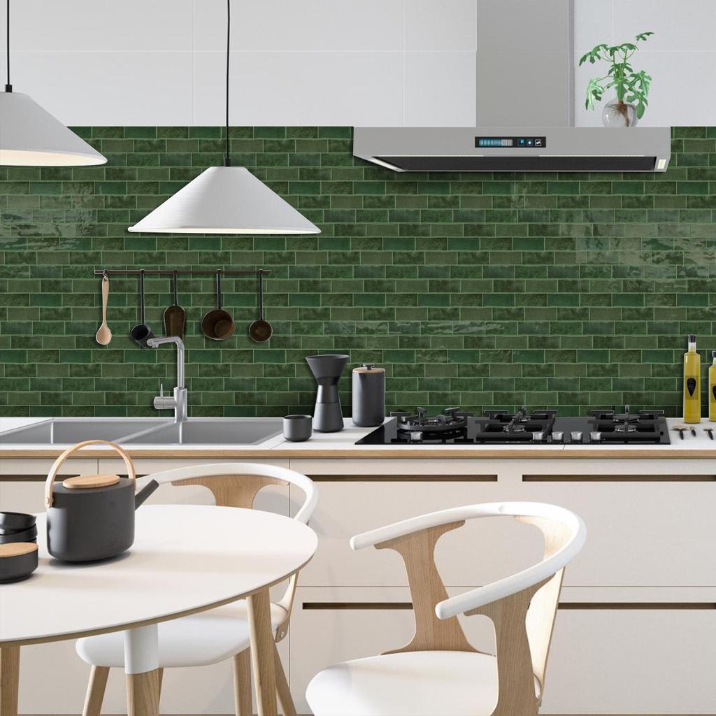 3D Стерео Клей Самоклеящаяся Настенная Плитка Водонепроницаемая Термостойкая Плитка-наклейка для Кухонного Фартука для Кухни Ванной Комнаты Дома Съемная