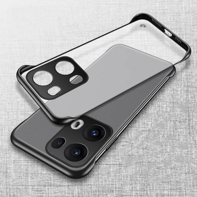Applicable to opporeno14pro mobile phone case without border transparent matte Reno14 ultra-thin anti-drop protective case por