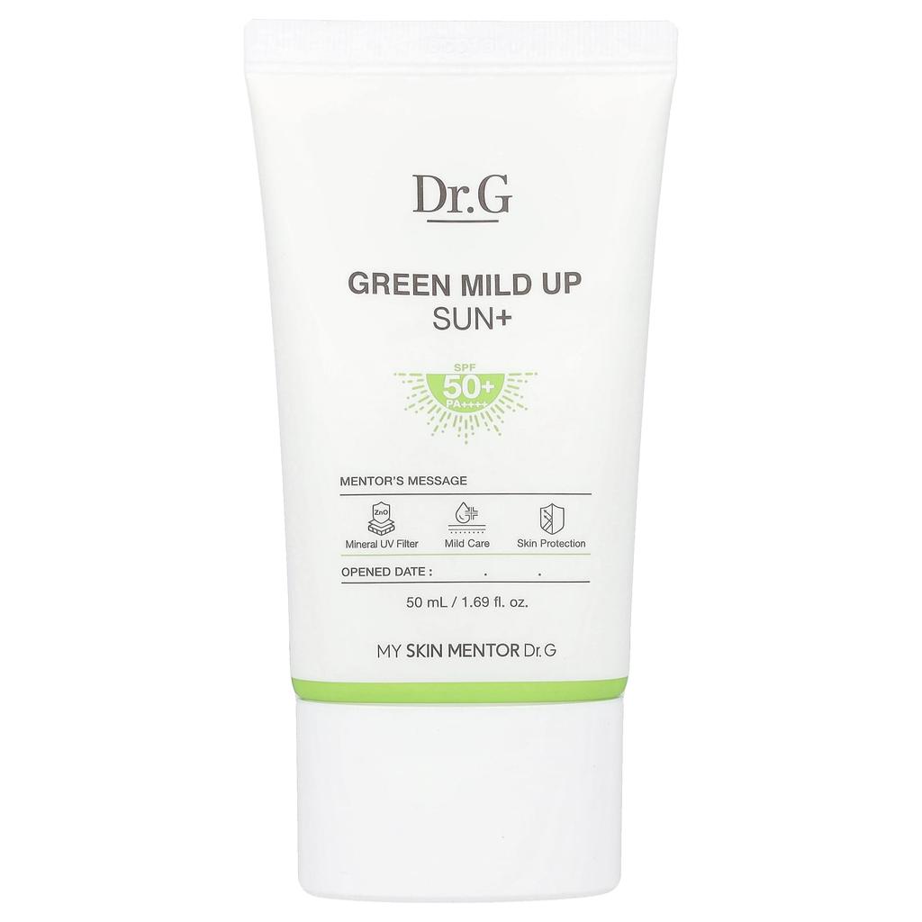Dr. G, Green Mild Up Sun+, SPF 50+ PA++++, 50 Ml (1.69 Fl Oz)