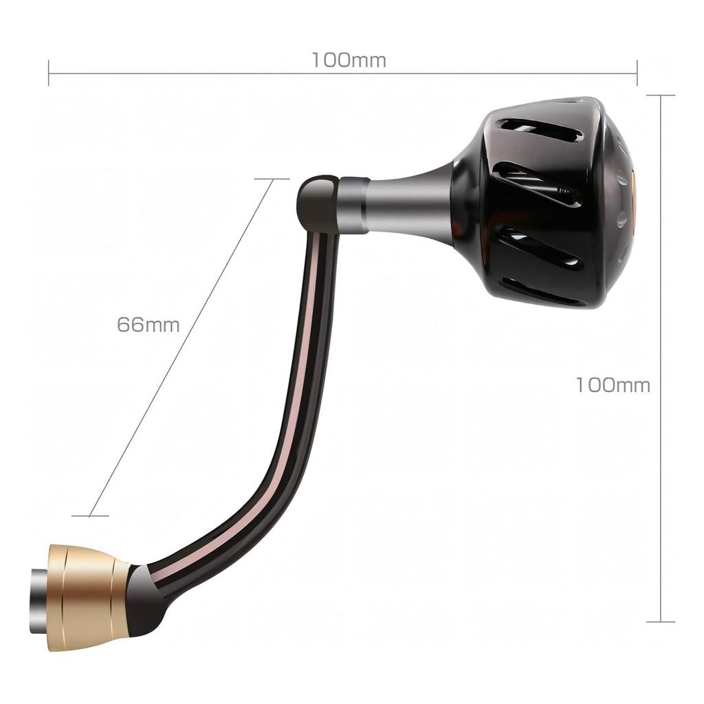SANLIKE Power Reel Handle Baitcasting Reel Handle for Daiwa Spinning Made of Aviation and for Sea Fishing Handle, Knob, Reels, Ambidextrous, Ralumi,