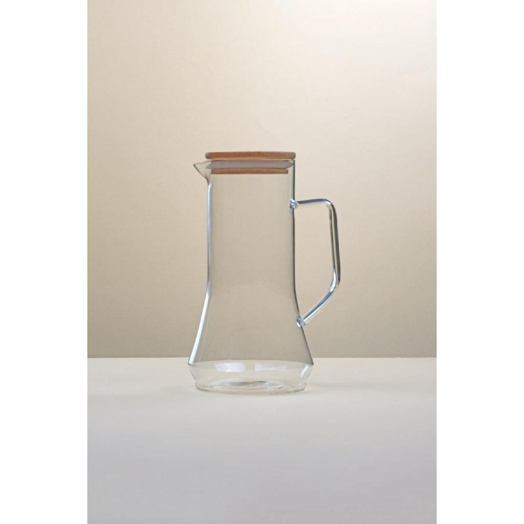 Glass Jug With Wooden Lid Vacuum 11,5x20,5cm - 1.200ml