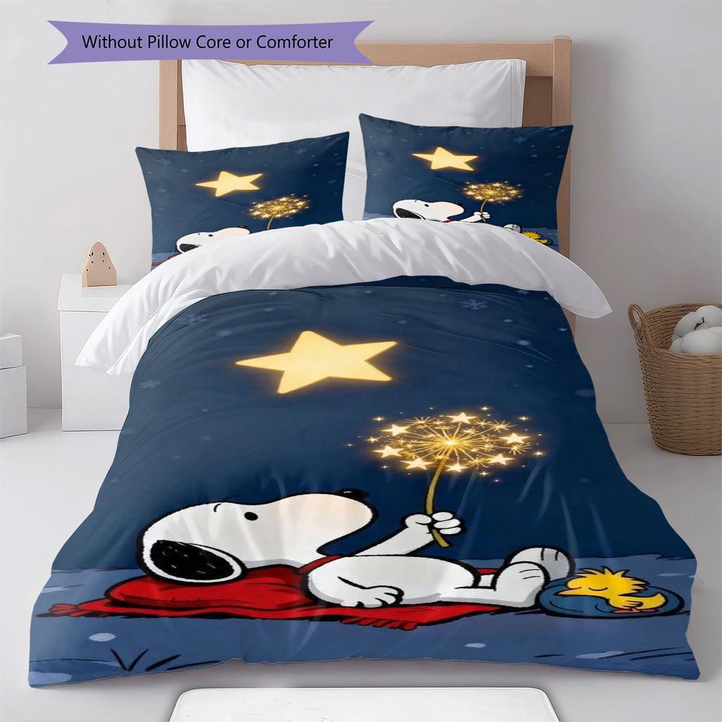 Snoopy Family Portrait Comfortable and Warm Bedding Set The Perfect Choice for Decorating Your Bedroom and Creating A Happy Home