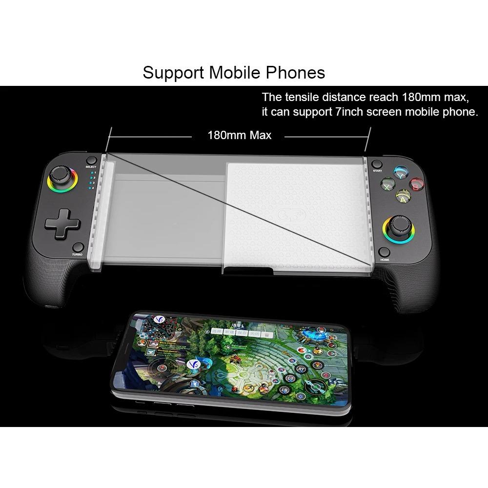 Беспроводной игровой контроллер, совместимый с Switch, Android, iOS, Расширяемый контроллер с датчиком Холла, Вибрация