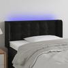 VidaXL LED Headboard Bedroom Furniture Single Bed Accessory Headboard Interior Black 3123714