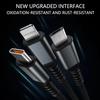 100 Вт сверхбыстрая зарядка USB C Type 3 в 1 кабель для передачи данных с подсветкой для iPhone Samsung Xiaomi Huawei шнуры для быстрой зарядки