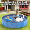 Foldable Dog Pool Pet Collapsible Leakproof Anti-skid Bottom Swimming Pool Children Sand Box Indoor Outdoor Use Kiddie Pool