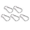 5pcs 40mm Carabiner Clip Stainless Steel Heavy Duty Spring Snap Hook for Hammock Dog Leash