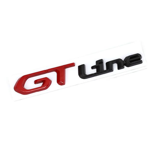 Металлические наклейки-эмблемы GT и GT LINE для моделей Kia