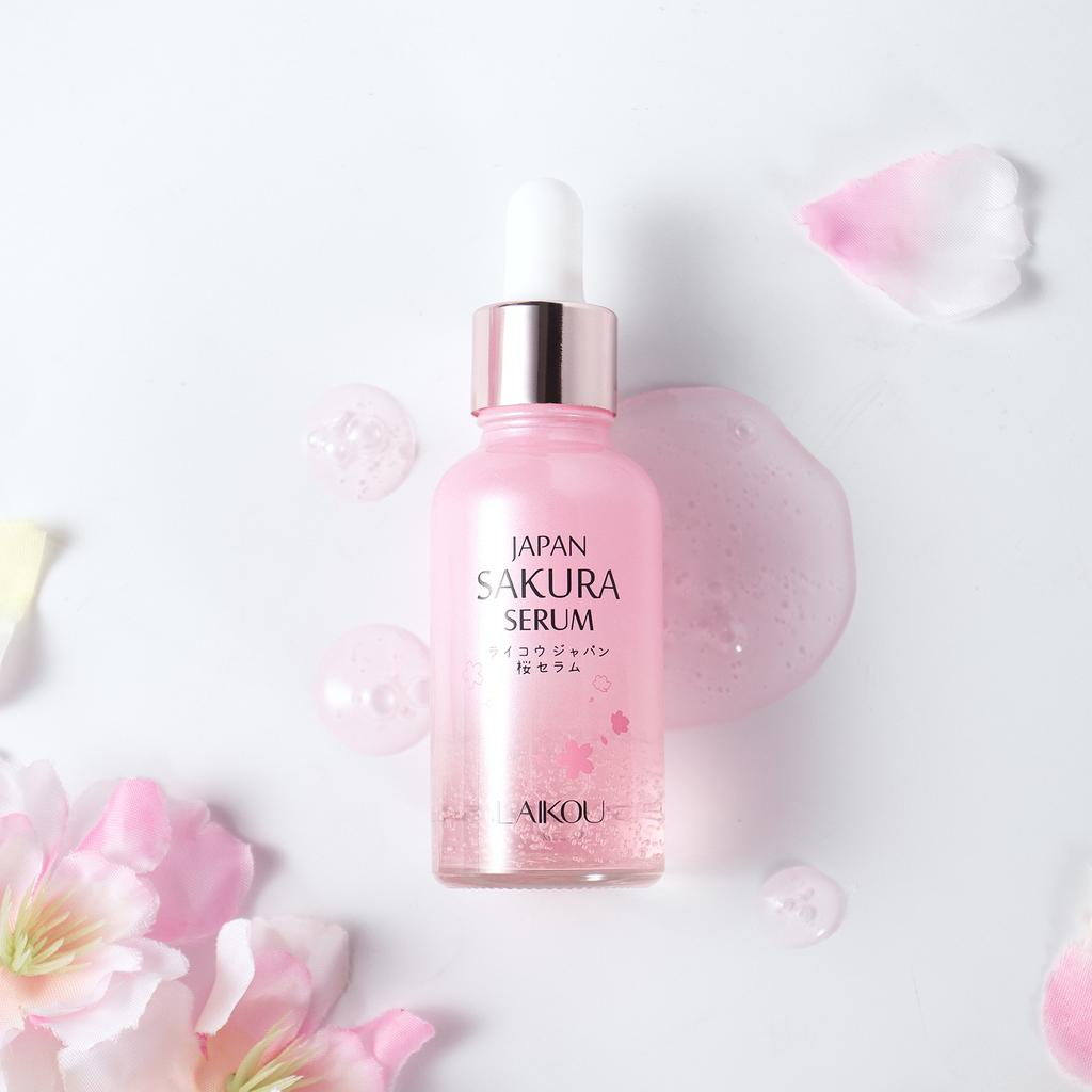 Сыворотка для лица Sakura Whitening от мелких морщин, сужает поры, улучшает пигментацию меланина, тусклость, увлажняющее средство, осветление, уход за кожей