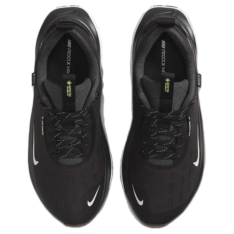 Nike ReactX Infinity Run 4 GORE-TEX Black White Volt Женские кроссовки Антрацит HQ0264-004