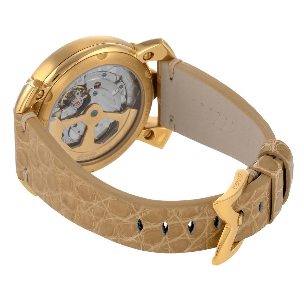 Аутлет подлинные часы без коробки MANUALE 45MM черный циферблат автоматический завод ежедневные водонепроницаемые черные [Gaga Milano] 6014.01SS мужские [Товар]